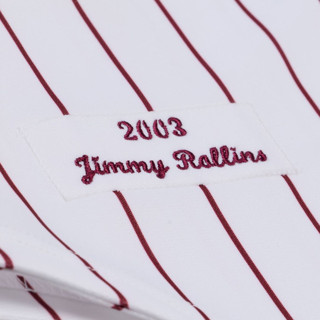 Philadelphia Phillies Mitchell & Ness White Authentic Baseball Jersey