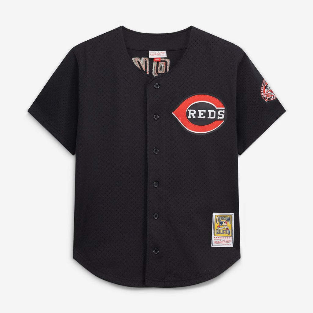 Cincinnati Reds Mitchell & Ness Black Baseball Jersey