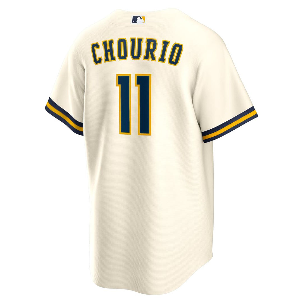 Milwaukee Brewers Nike Cream Replica Baseball Jersey