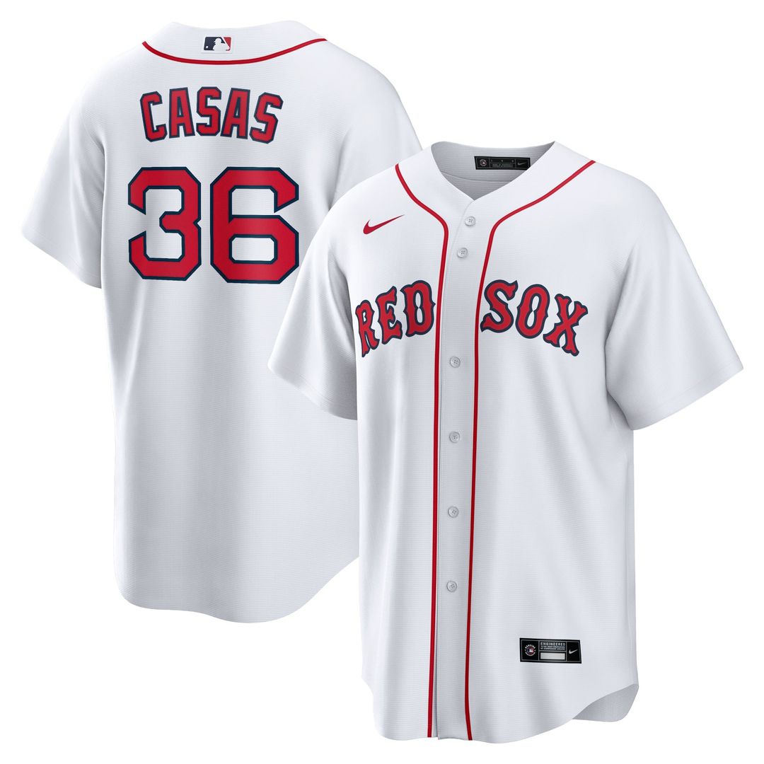 Boston Red Sox Nike White Replica MLB baseball jersey