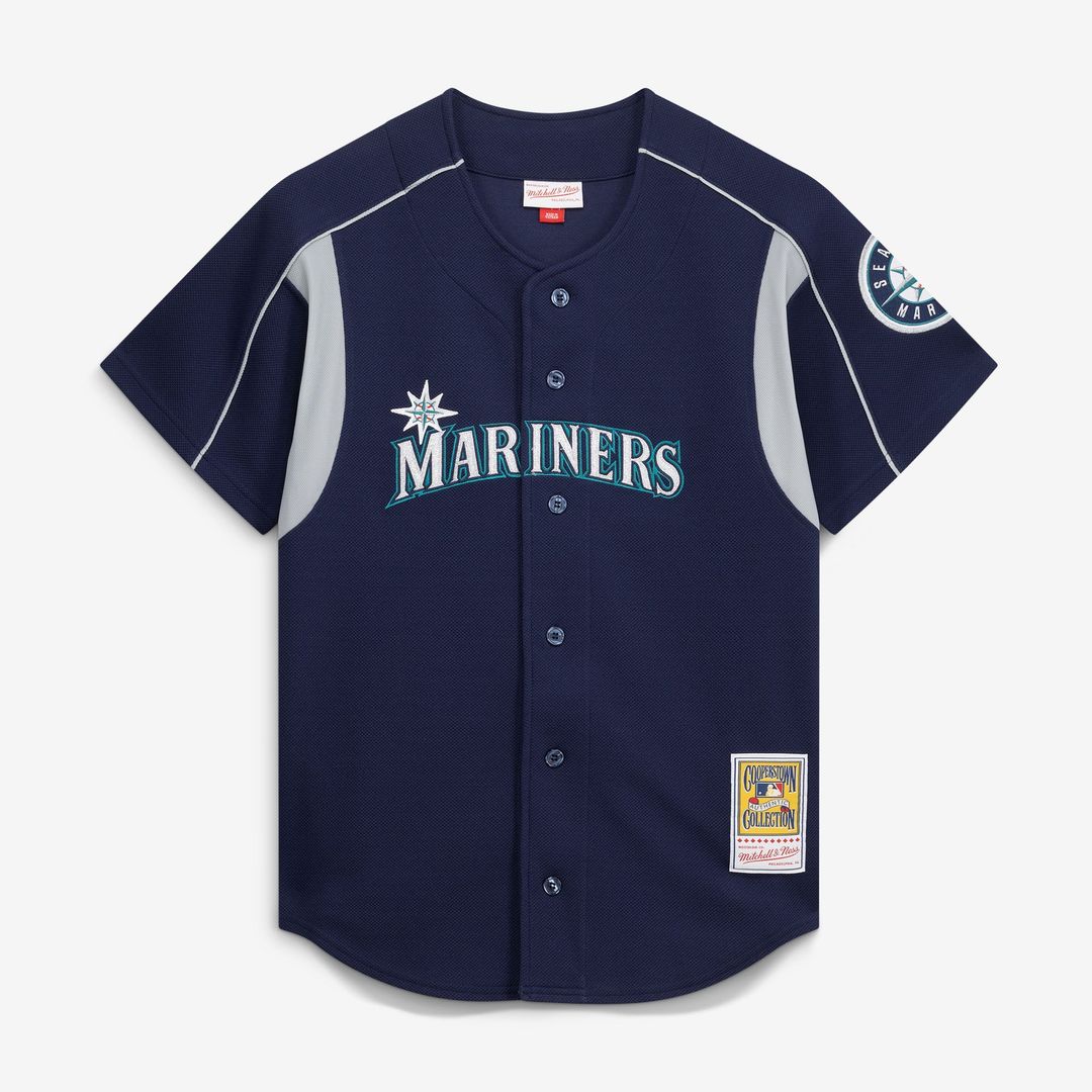 Seattle Mariners Mitchell & Ness Navy MLB baseball jersey