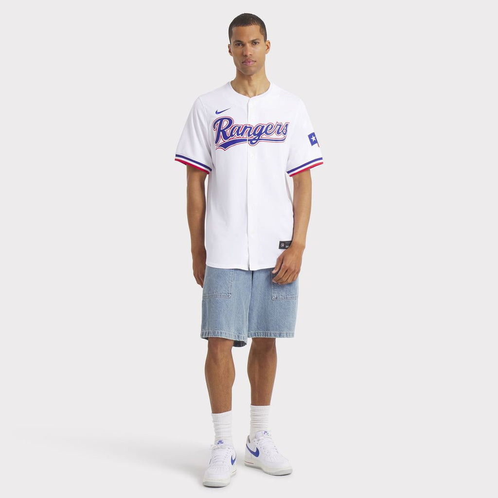 Texas Rangers Nike White Baseball Jersey