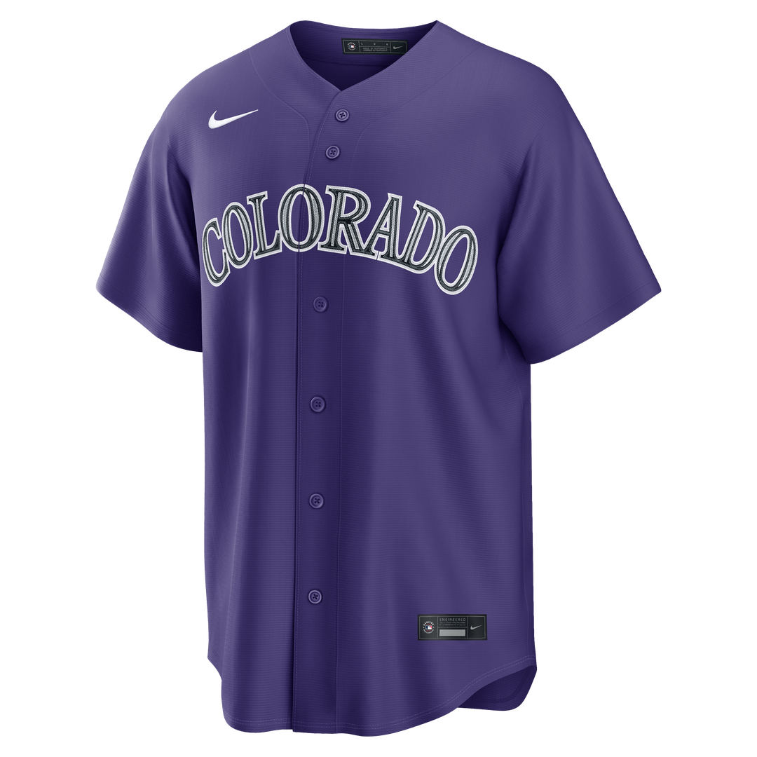 Colorado Rockies Nike Purple Replica Baseball Jersey