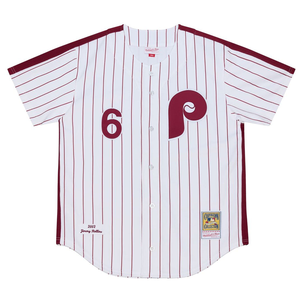 Philadelphia Phillies Mitchell & Ness White Authentic Baseball Jersey