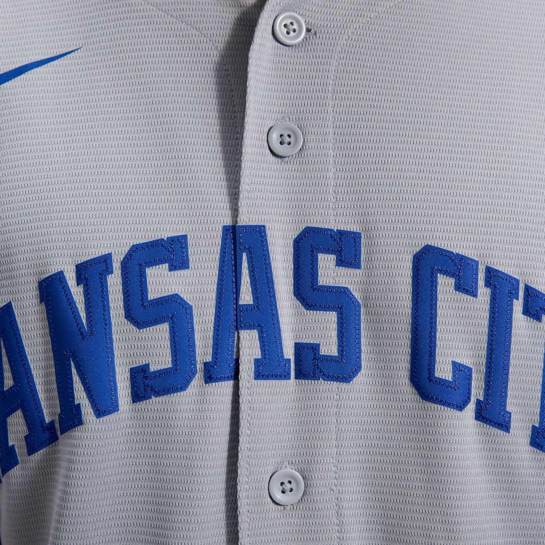 Kansas City Royals Nike Gray Replica Baseball Jersey
