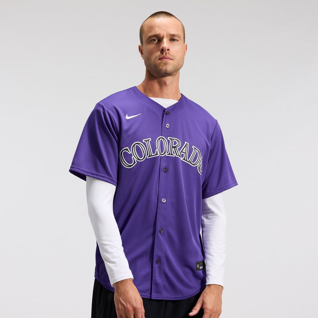 Colorado Rockies Nike Purple Replica MLB baseball jersey