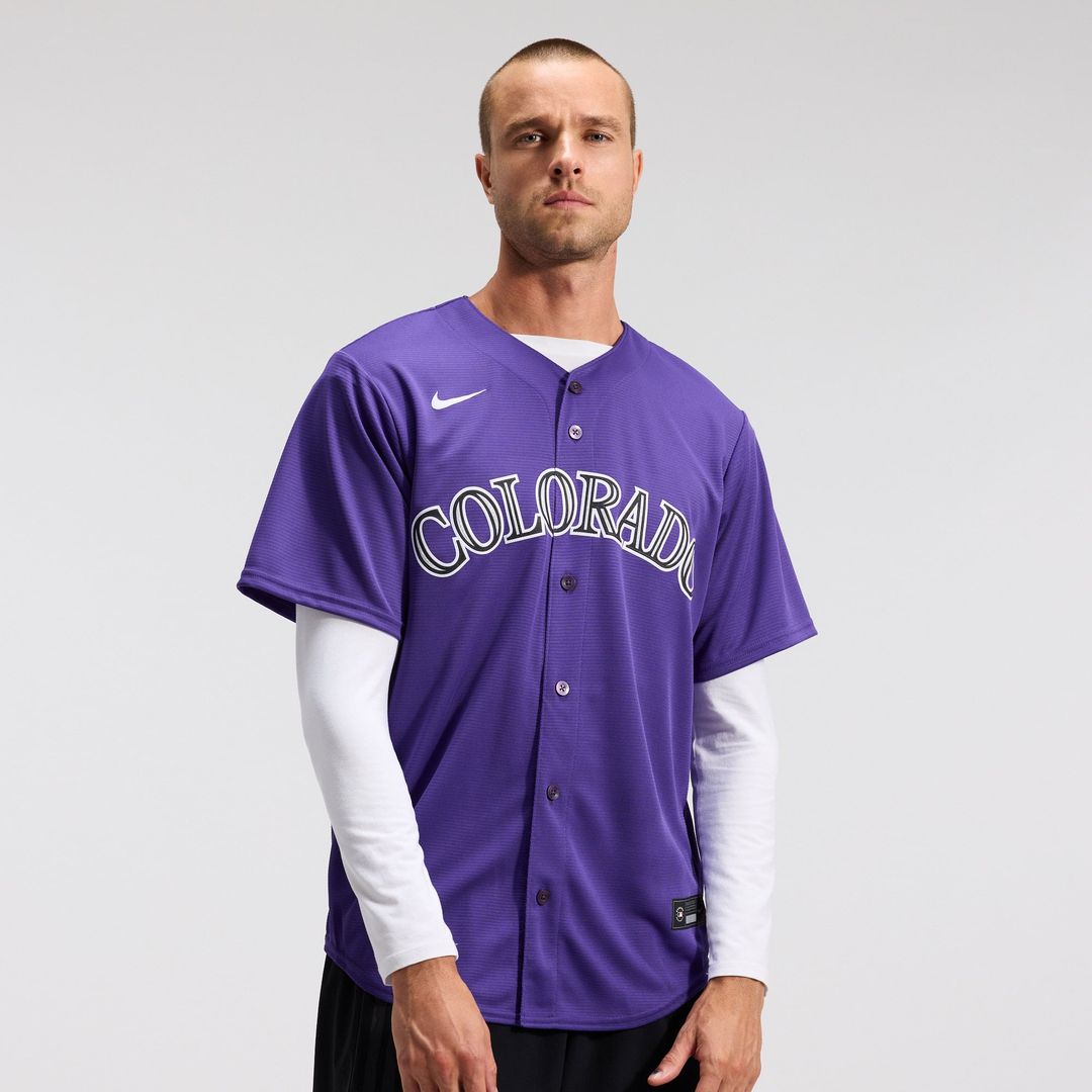Colorado Rockies Nike Purple Replica MLB baseball jersey