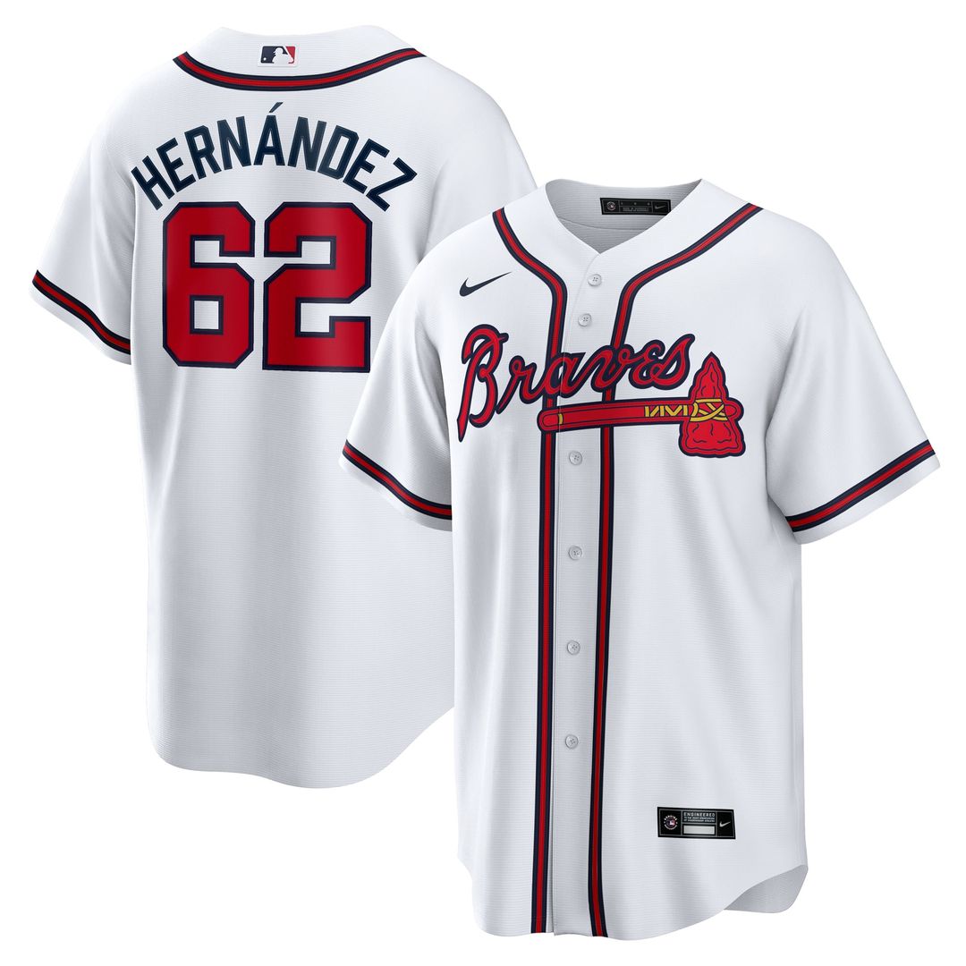 Atlanta Braves Nike White Replica MLB baseball jersey