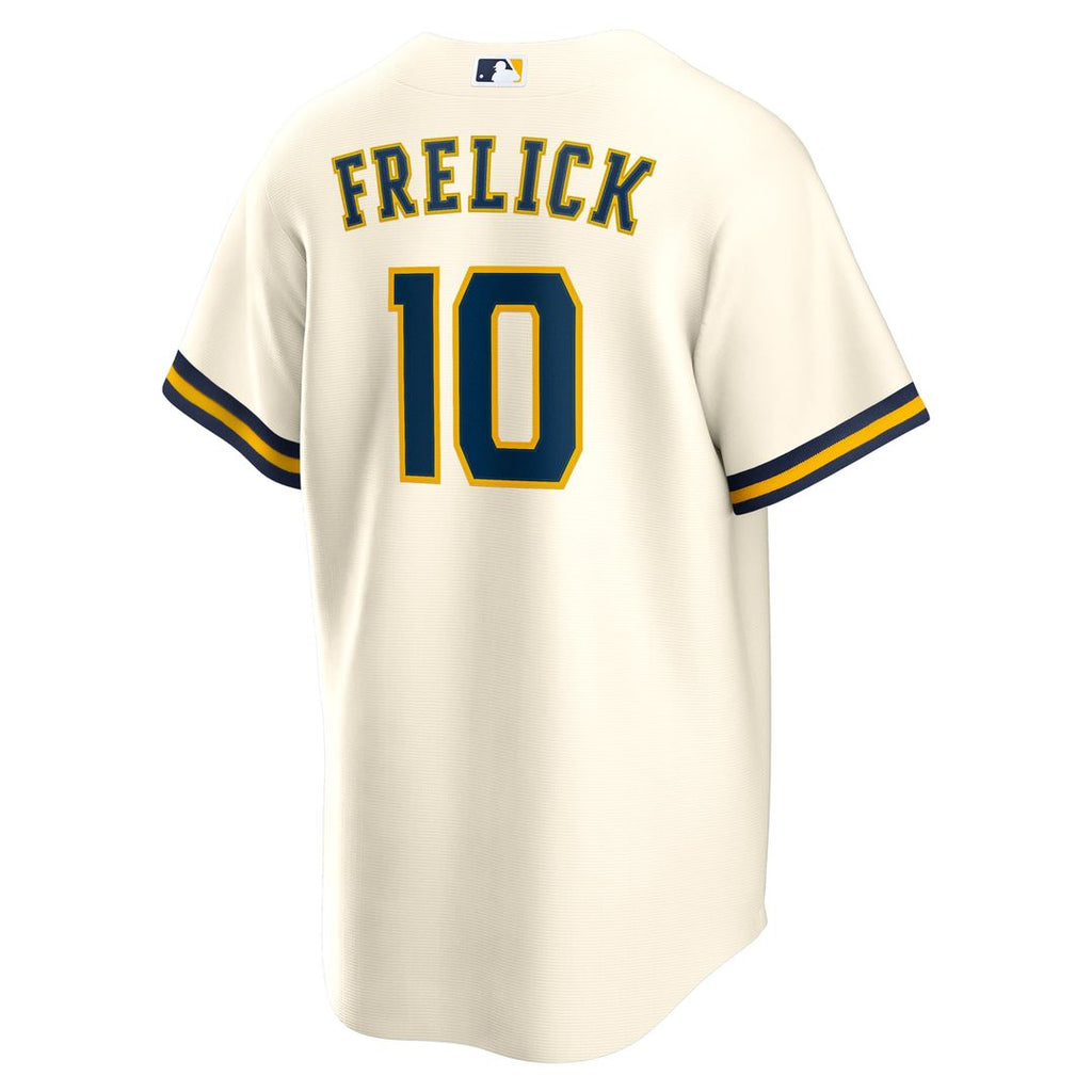 Milwaukee Brewers Nike Cream Replica Baseball Jersey