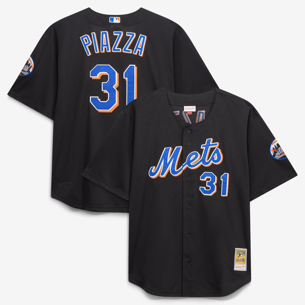 New York Mets Mitchell & Ness Black Authentic Baseball Jersey