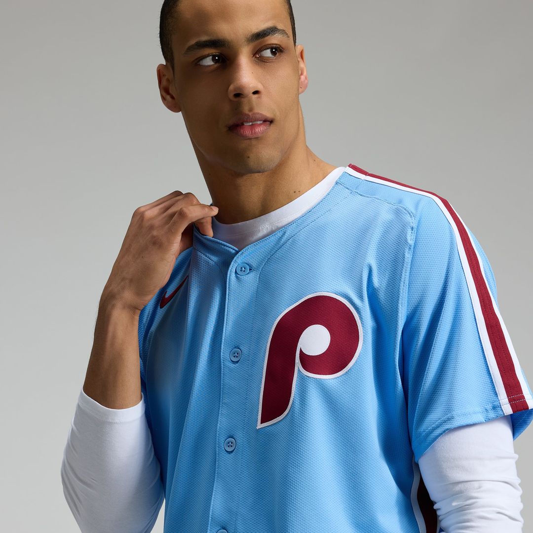 Philadelphia Phillies Nike Blue Authentic Baseball Jersey