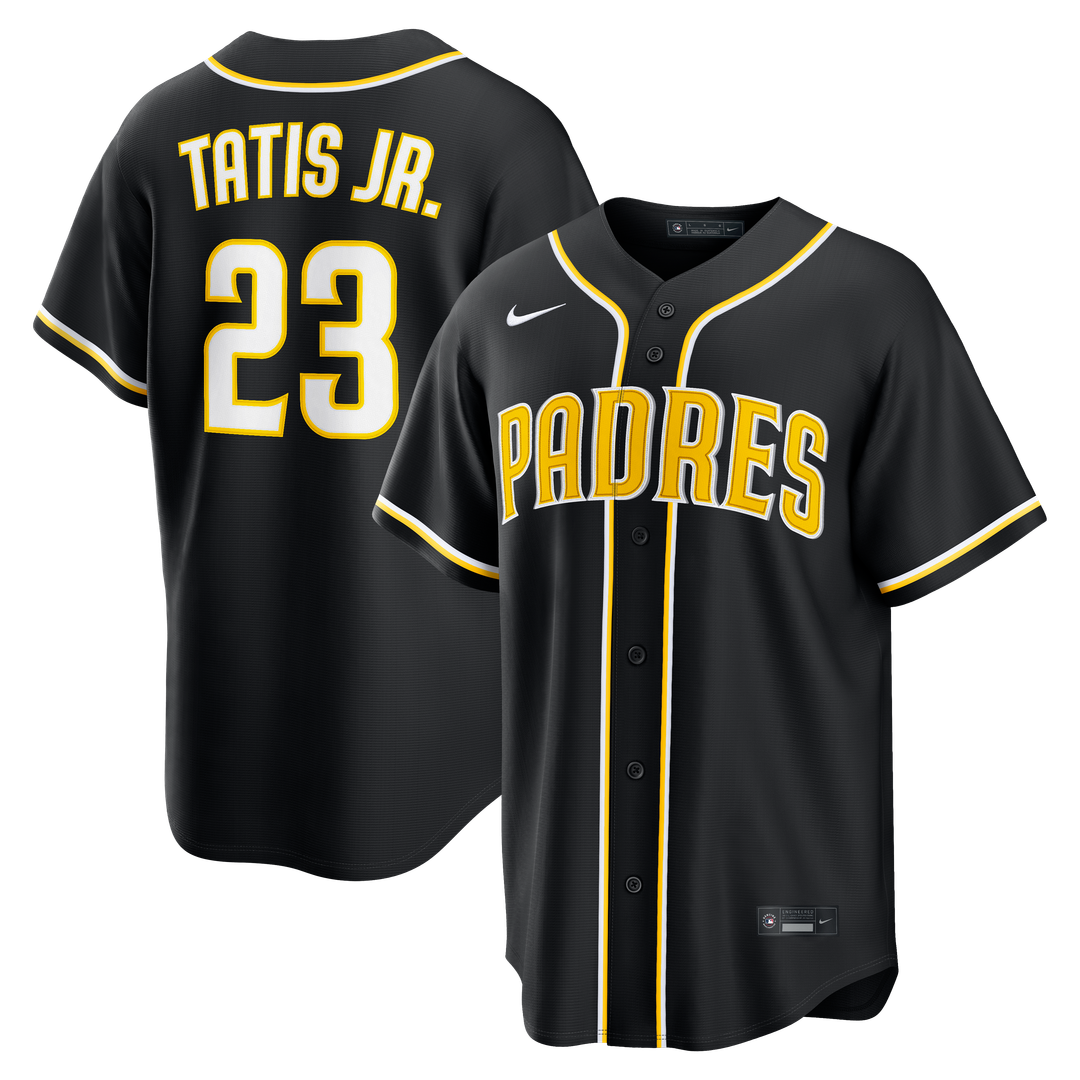 San Diego Padres Nike Black Replica MLB baseball jersey