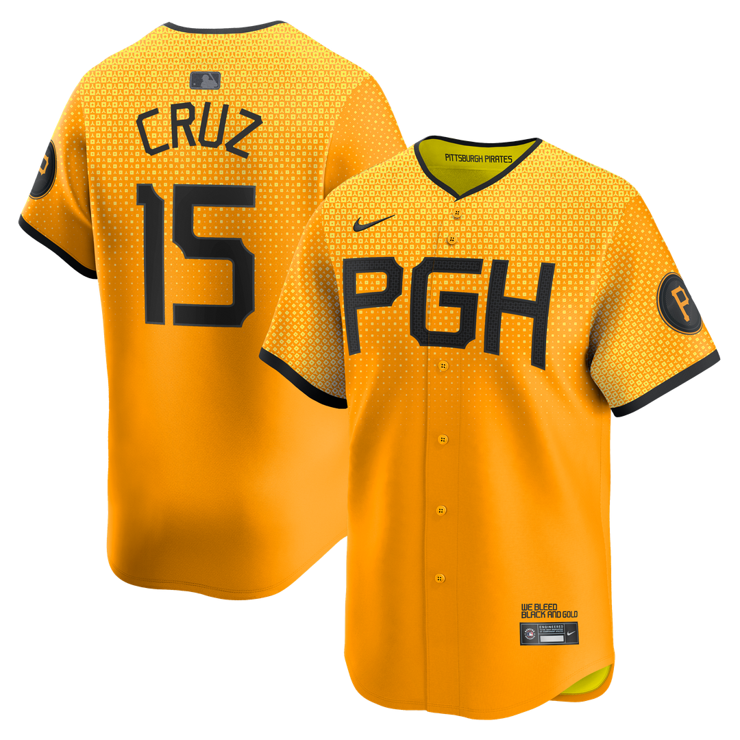 Pittsburgh Pirates Nike Gold MLB baseball jersey