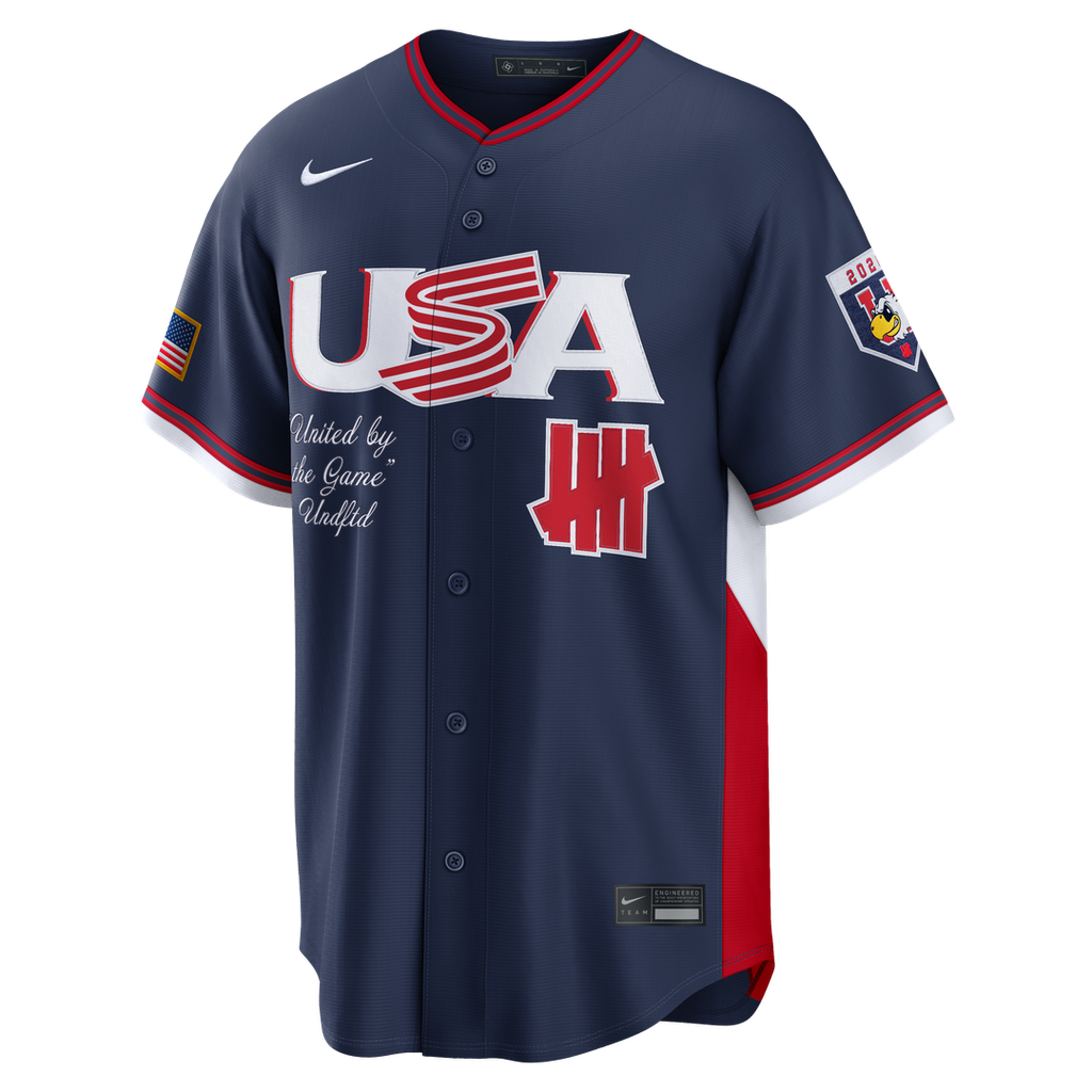 USA Baseball Nike x Undefeated Navy Baseball Jersey