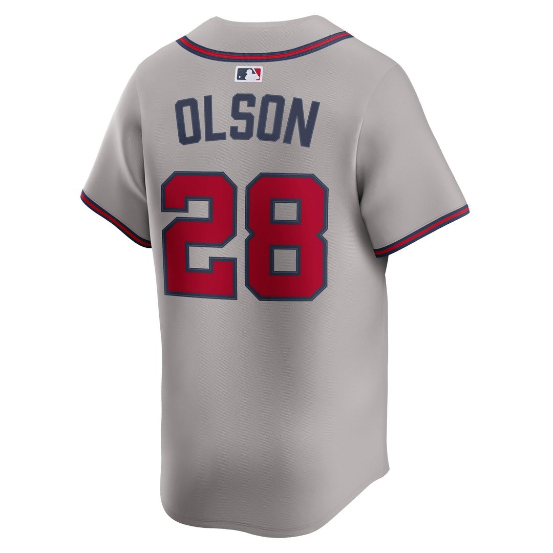 Atlanta Braves Nike Gray Baseball Jersey