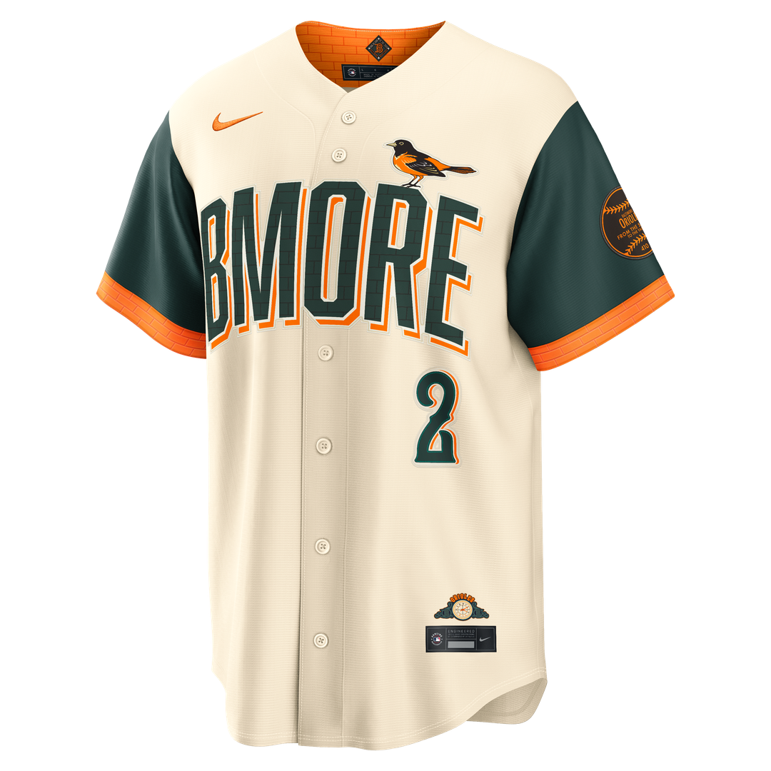 Baltimore Orioles Nike Cream Baseball Jersey