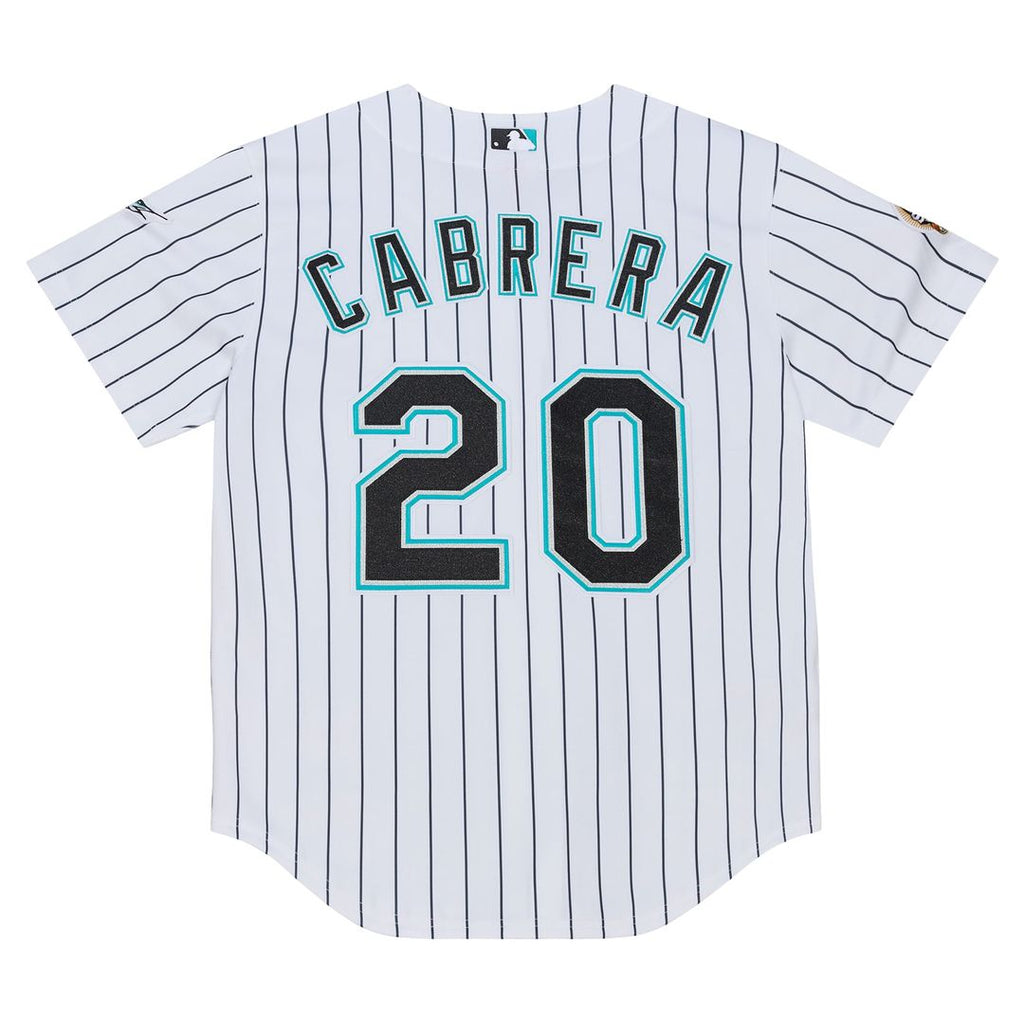 Florida Marlins Mitchell & Ness White Authentic Baseball Jersey