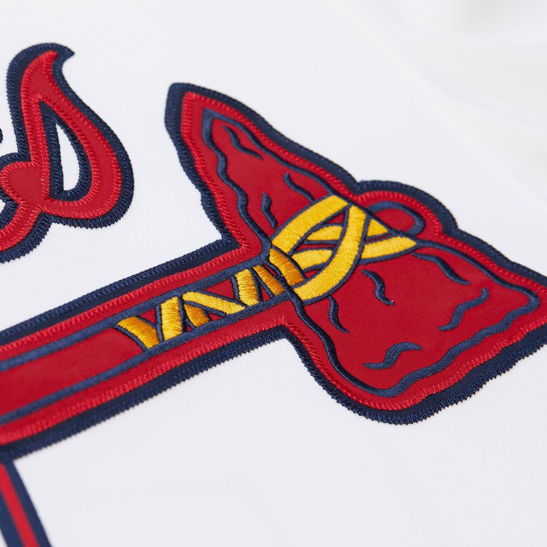 Atlanta Braves Mitchell & Ness White Authentic Baseball Jersey