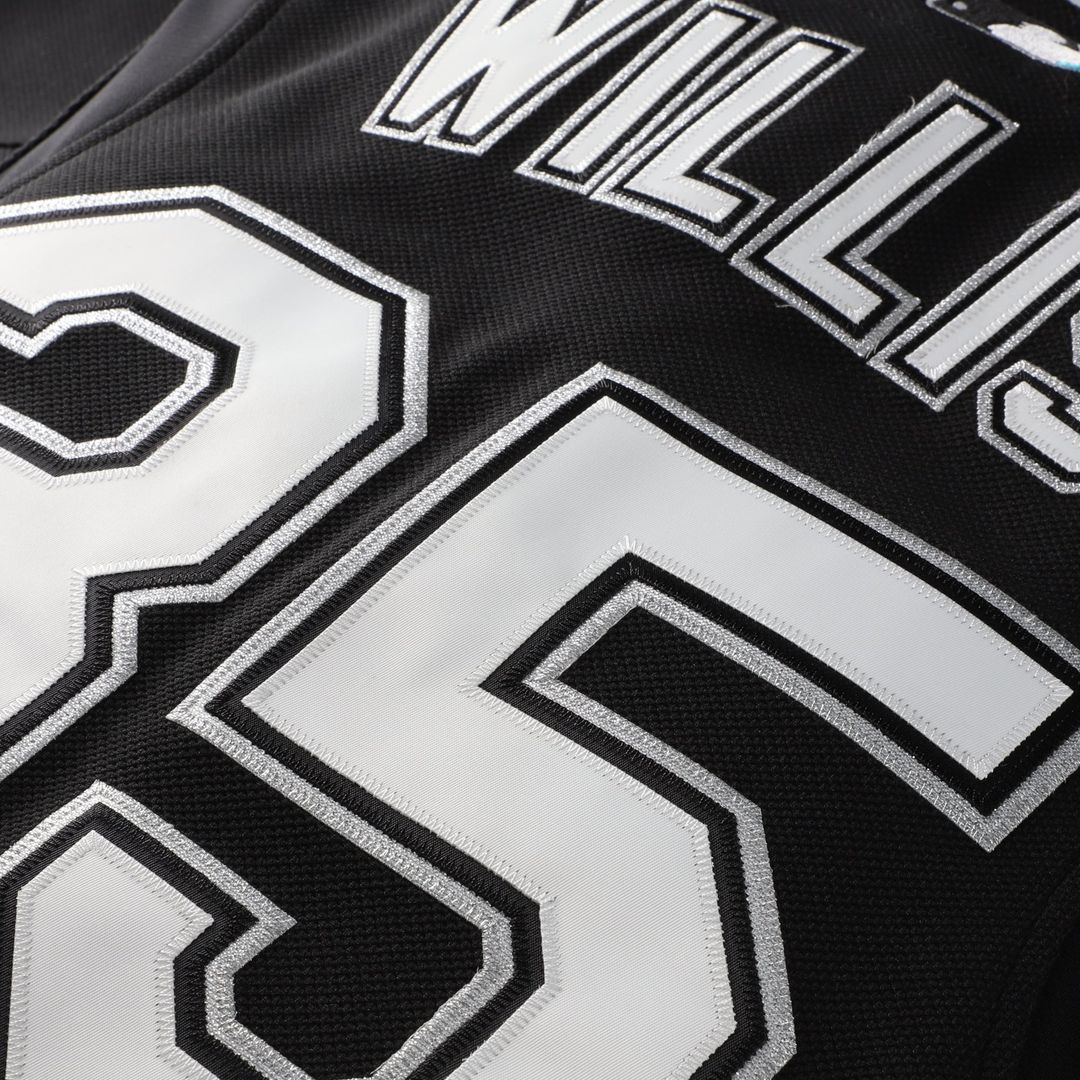 Florida Marlins Mitchell & Ness Black Baseball Jersey