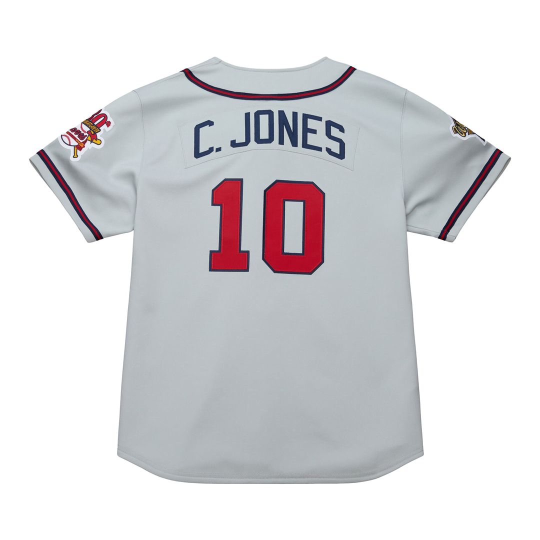 Atlanta Braves Mitchell & Ness Gray Authentic Baseball Jersey