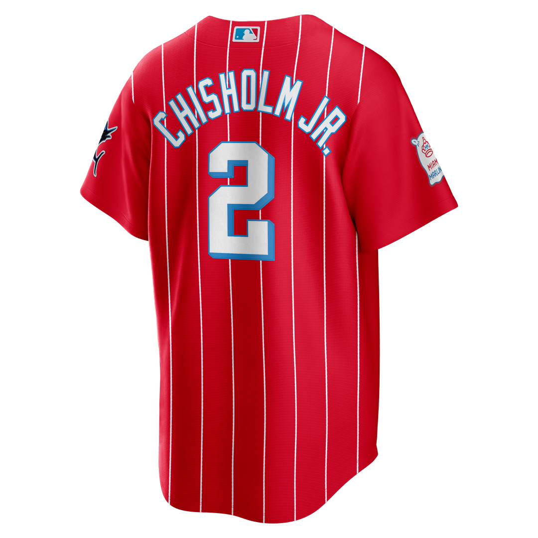 Miami Marlins Nike Red Replica Baseball Jersey