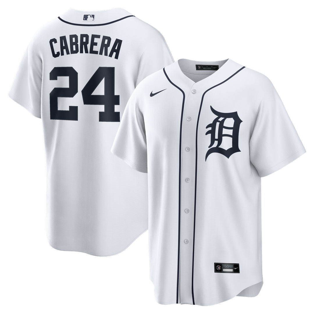 Detroit Tigers Nike White Replica MLB baseball jersey