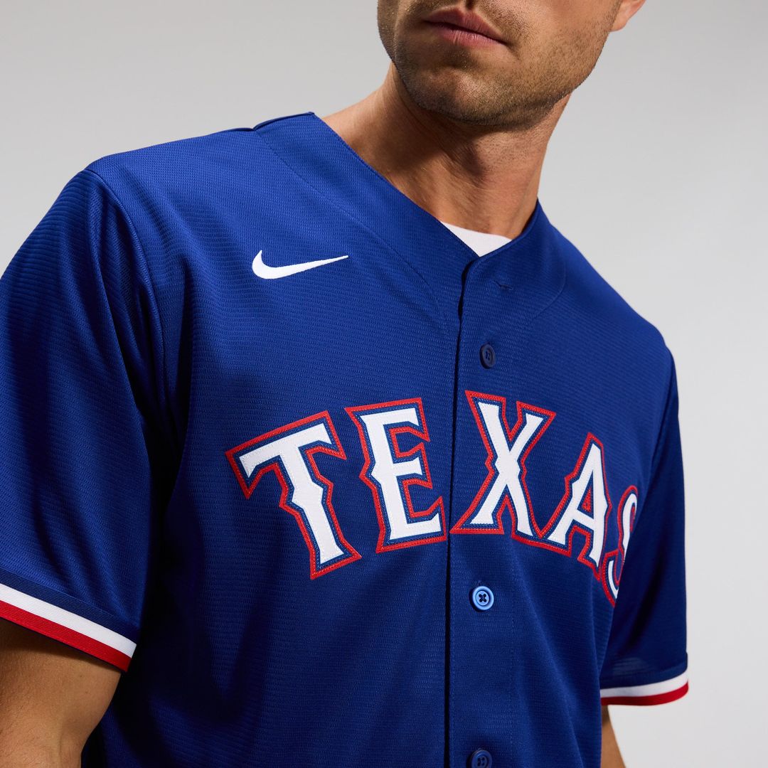 Texas Rangers Nike Gray Replica Baseball Jersey