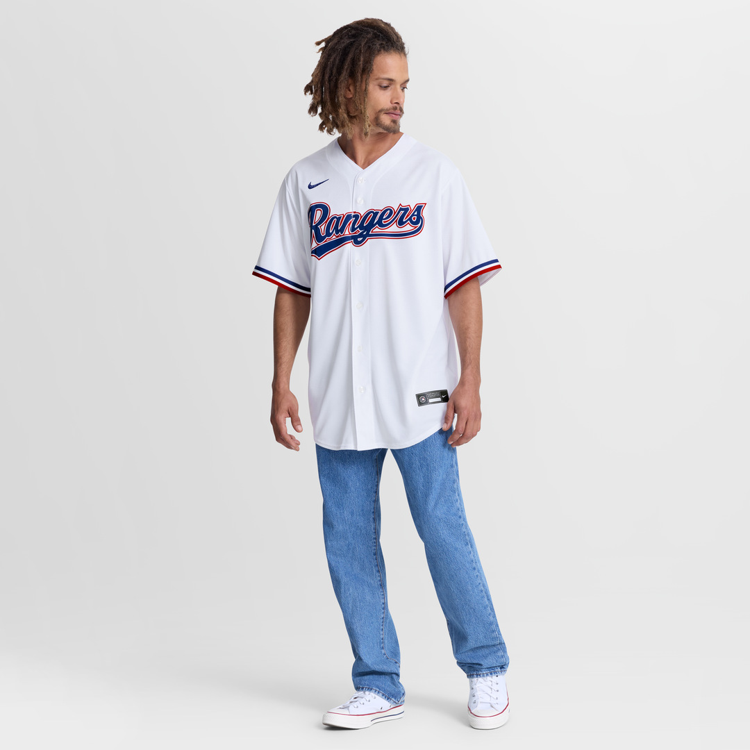 Texas Rangers Nike White Replica Baseball Jersey