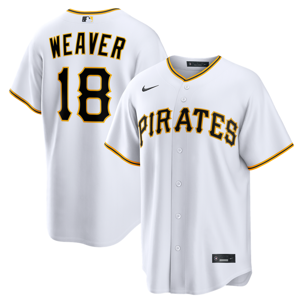 Pittsburgh Pirates Nike White Replica MLB baseball jersey