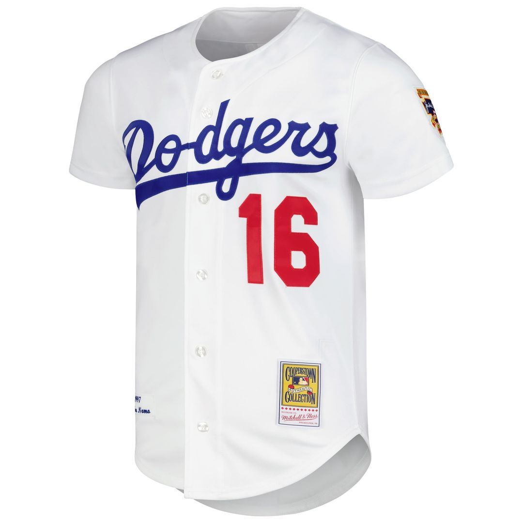 Los Angeles Dodgers Mitchell & Ness White Authentic Baseball Jersey