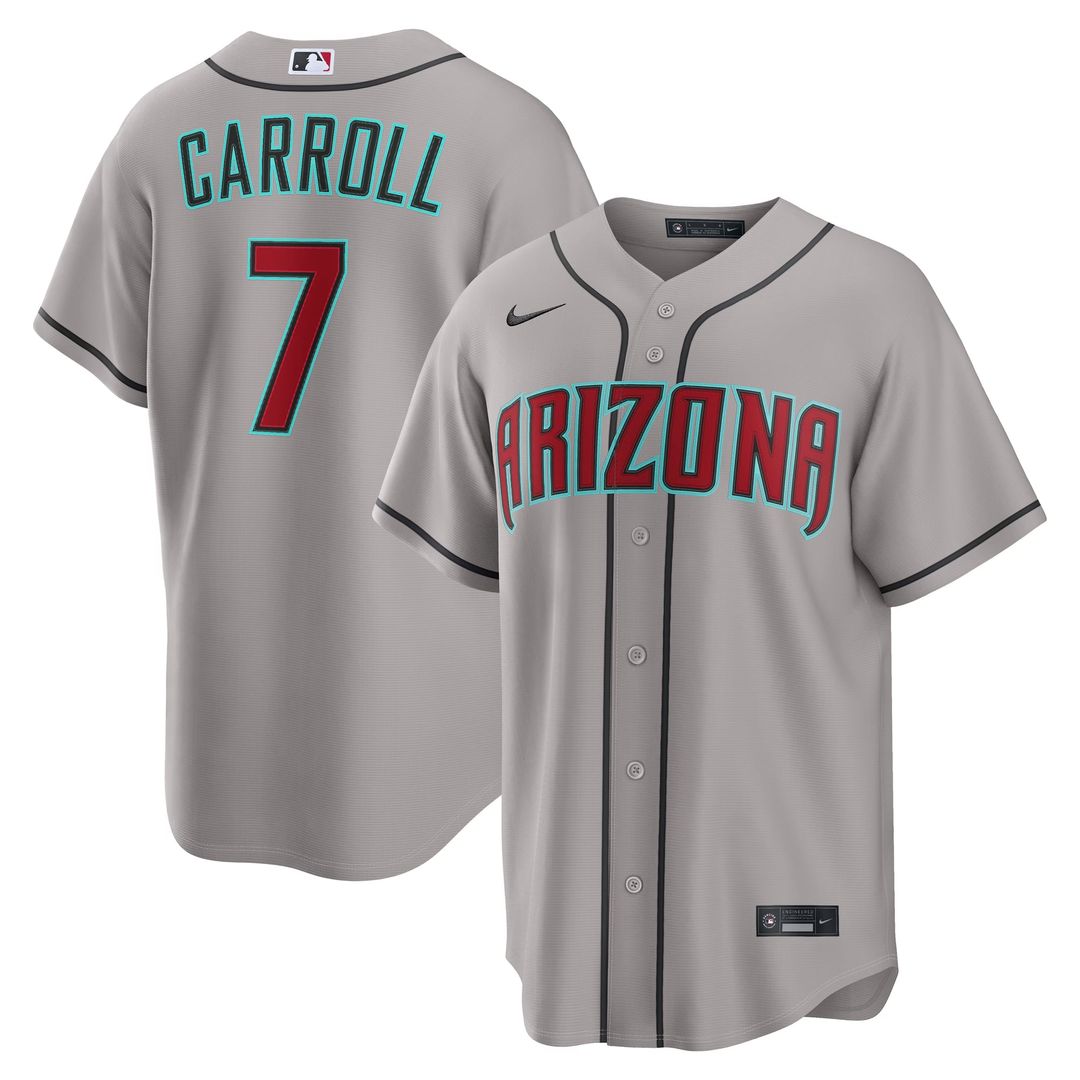 Arizona Diamondbacks Nike Gray Replica MLB baseball jersey