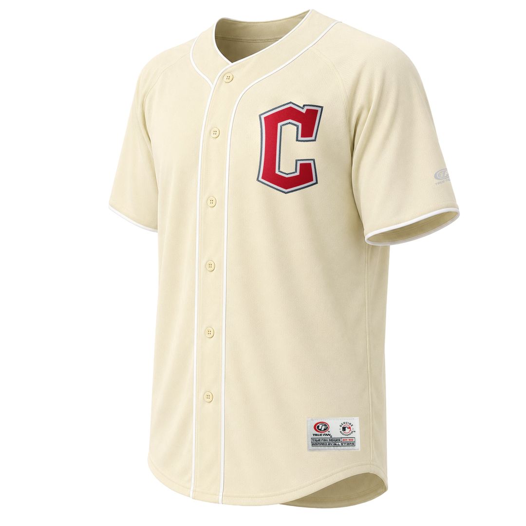 Cleveland Guardians Stitches Cream Authentic Baseball Jersey
