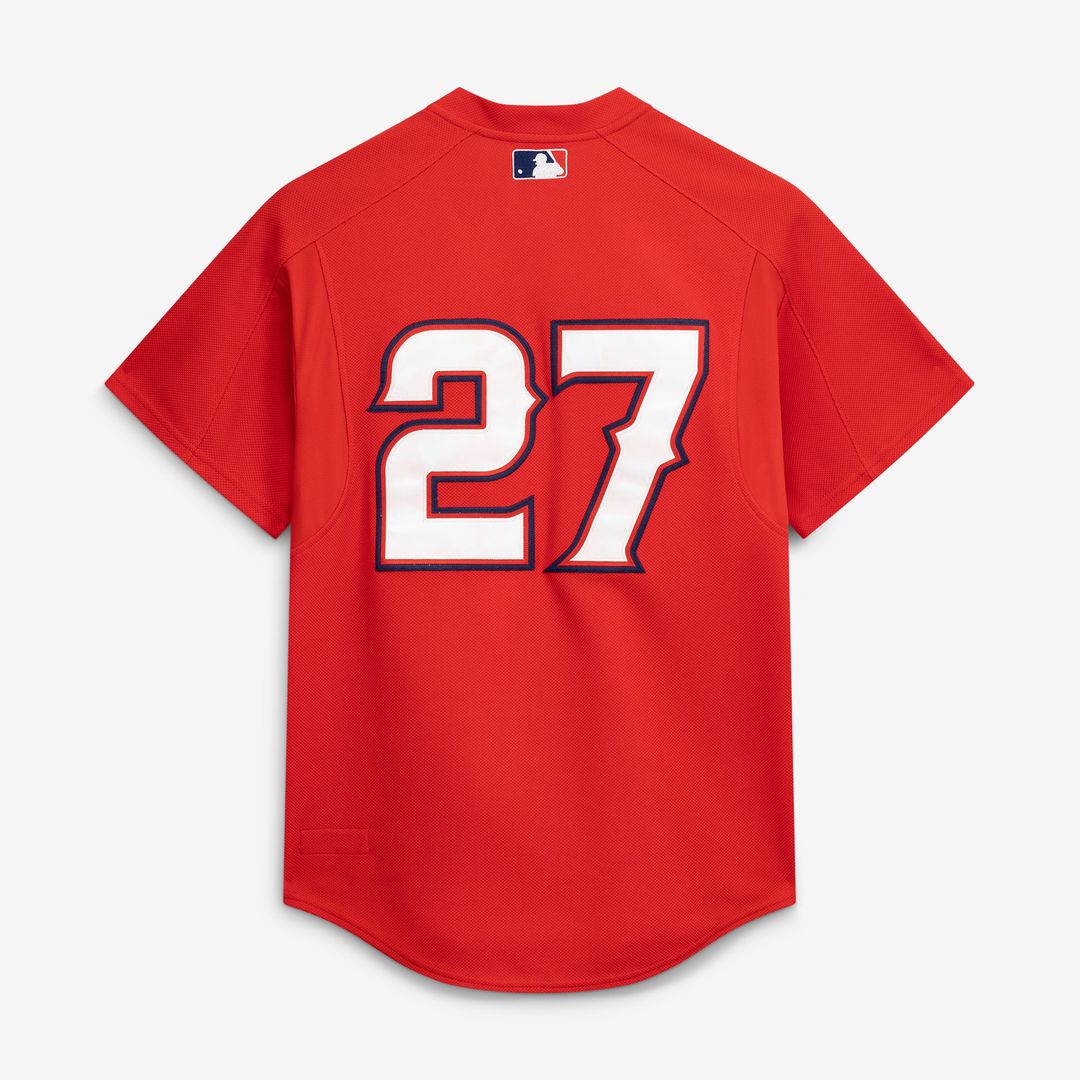 California Angels Mitchell & Ness Red Authentic Baseball Jersey