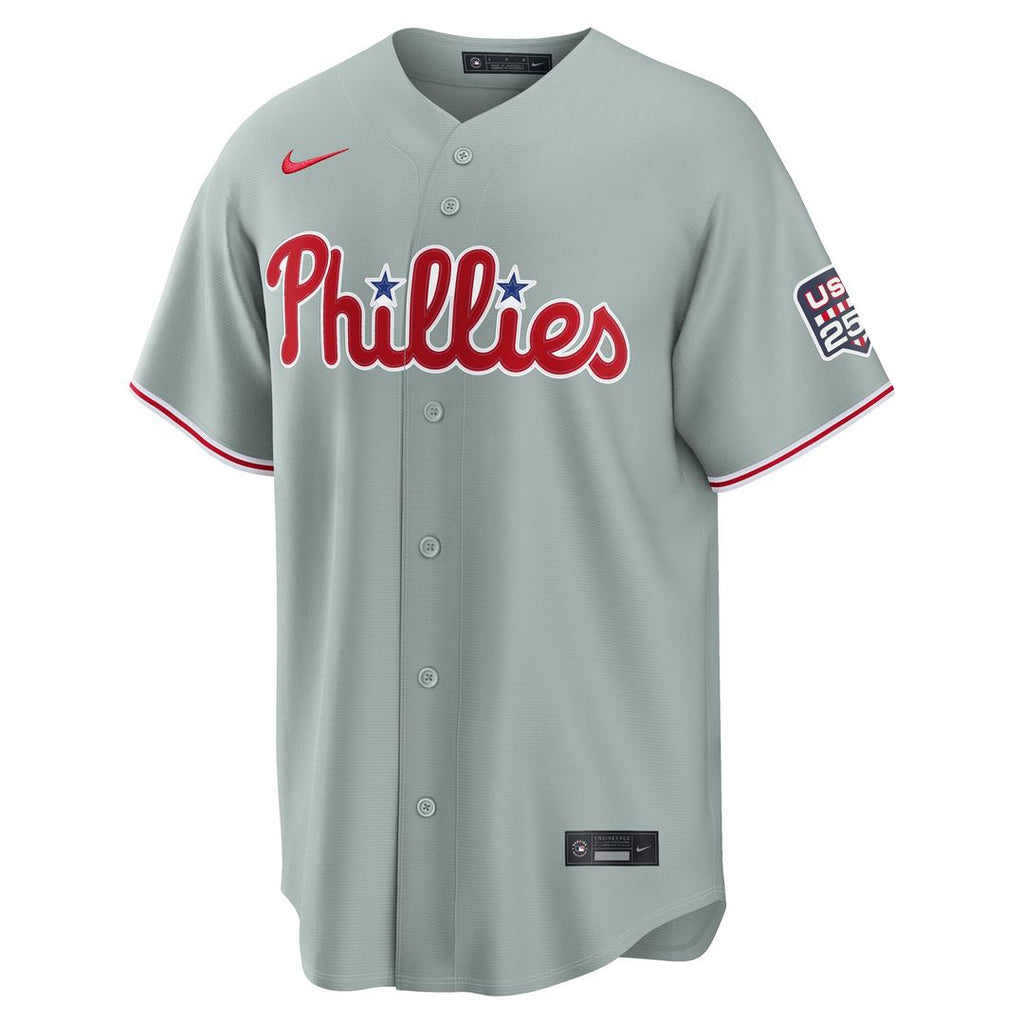 Philadelphia Phillies Nike Gray Baseball Jersey