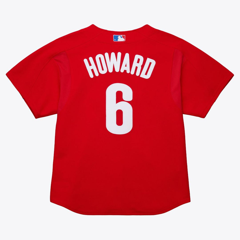 Philadelphia Phillies Mitchell & Ness Red Baseball Jersey