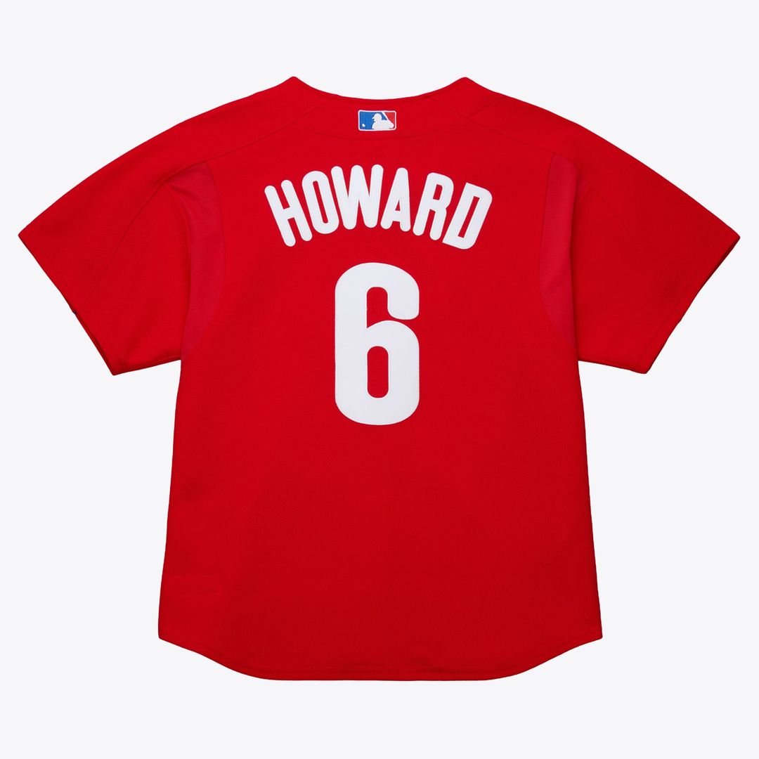 Philadelphia Phillies Mitchell & Ness Red Baseball Jersey