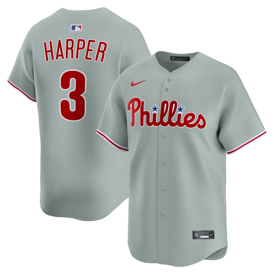Philadelphia Phillies Nike Gray Authentic Baseball Jersey