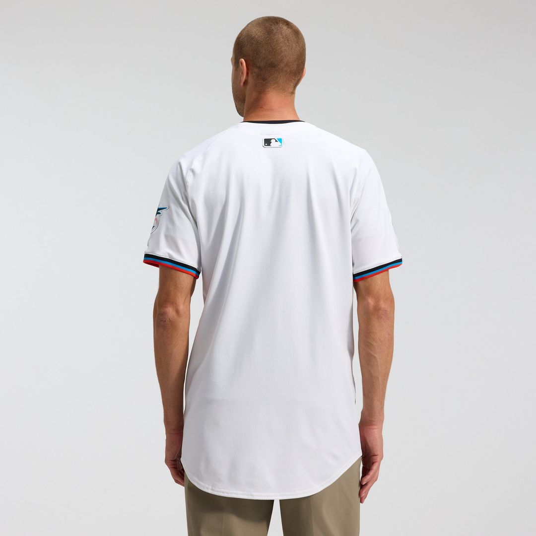 Miami Marlins Nike White Authentic Baseball Jersey