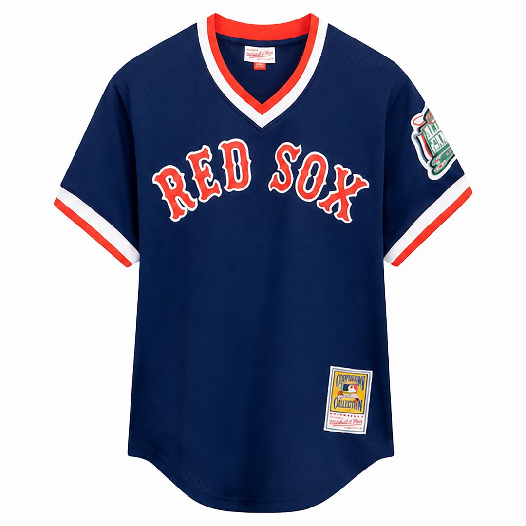 Boston Red Sox Mitchell & Ness Red Baseball Jersey