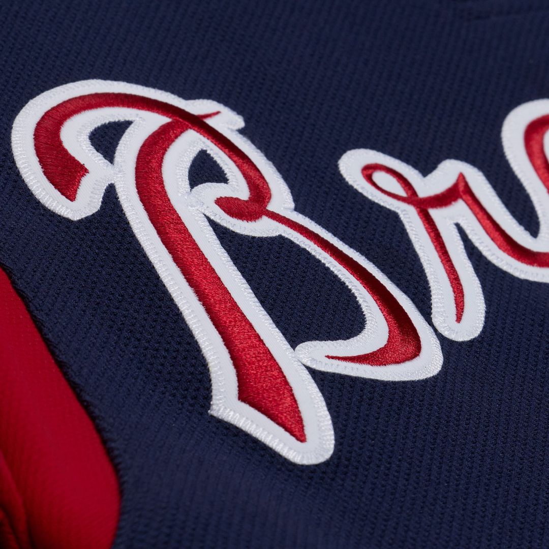 Atlanta Braves Mitchell & Ness Navy Authentic Baseball Jersey