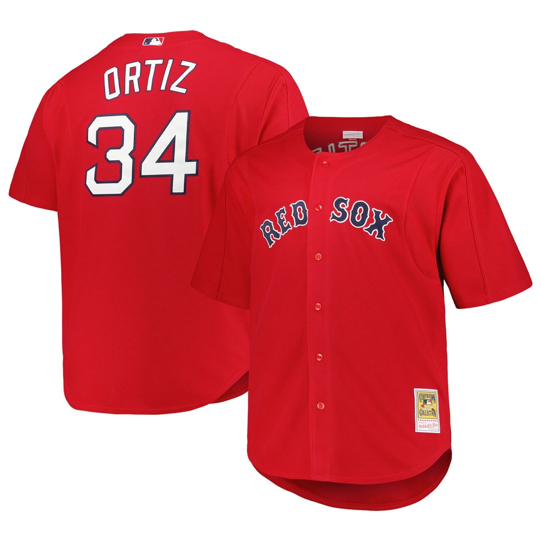 Boston Red Sox Mitchell & Ness Red Authentic Baseball Jersey