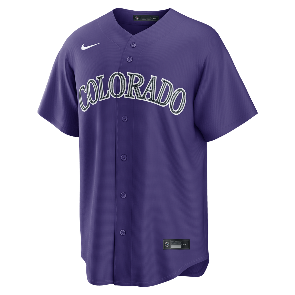 Colorado Rockies Nike Purple Replica Baseball Jersey