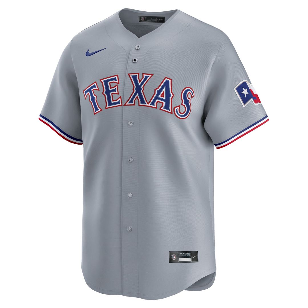 Texas Rangers Nike Gray Authentic Baseball Jersey