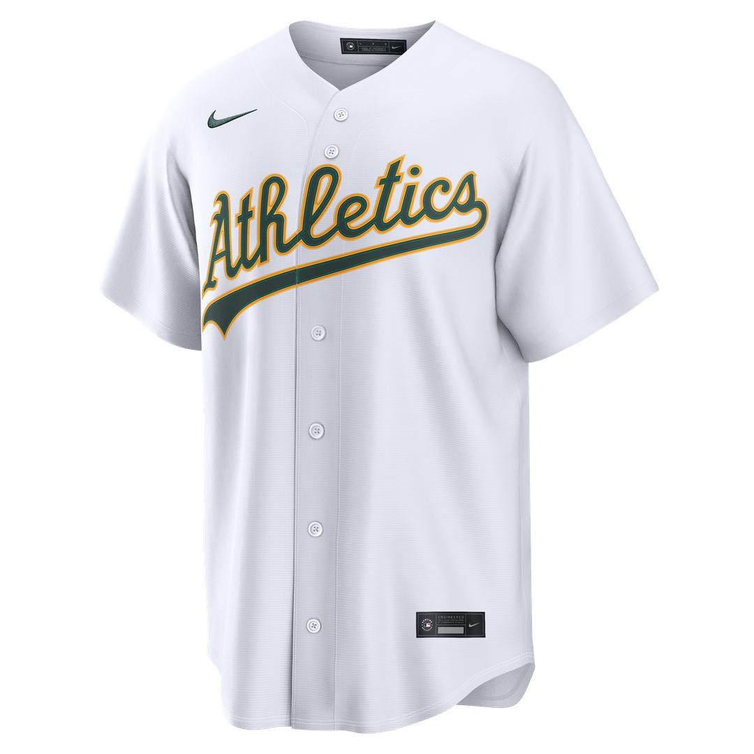 Athletics Nike White Replica Baseball Jersey