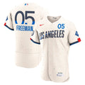Los Angeles Dodgers Nike Cream Authentic MLB baseball jersey