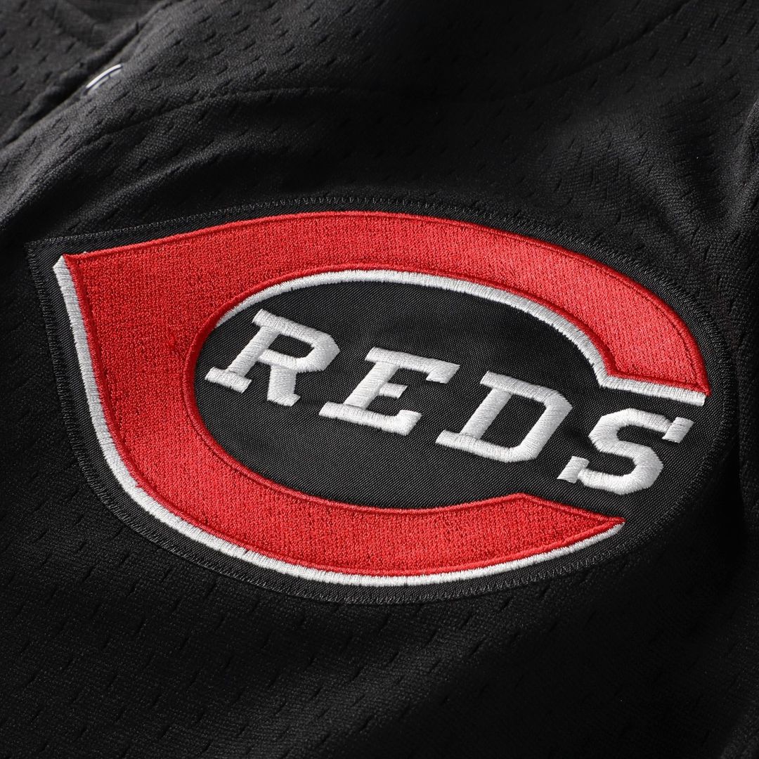 Cincinnati Reds Mitchell & Ness Black Baseball Jersey