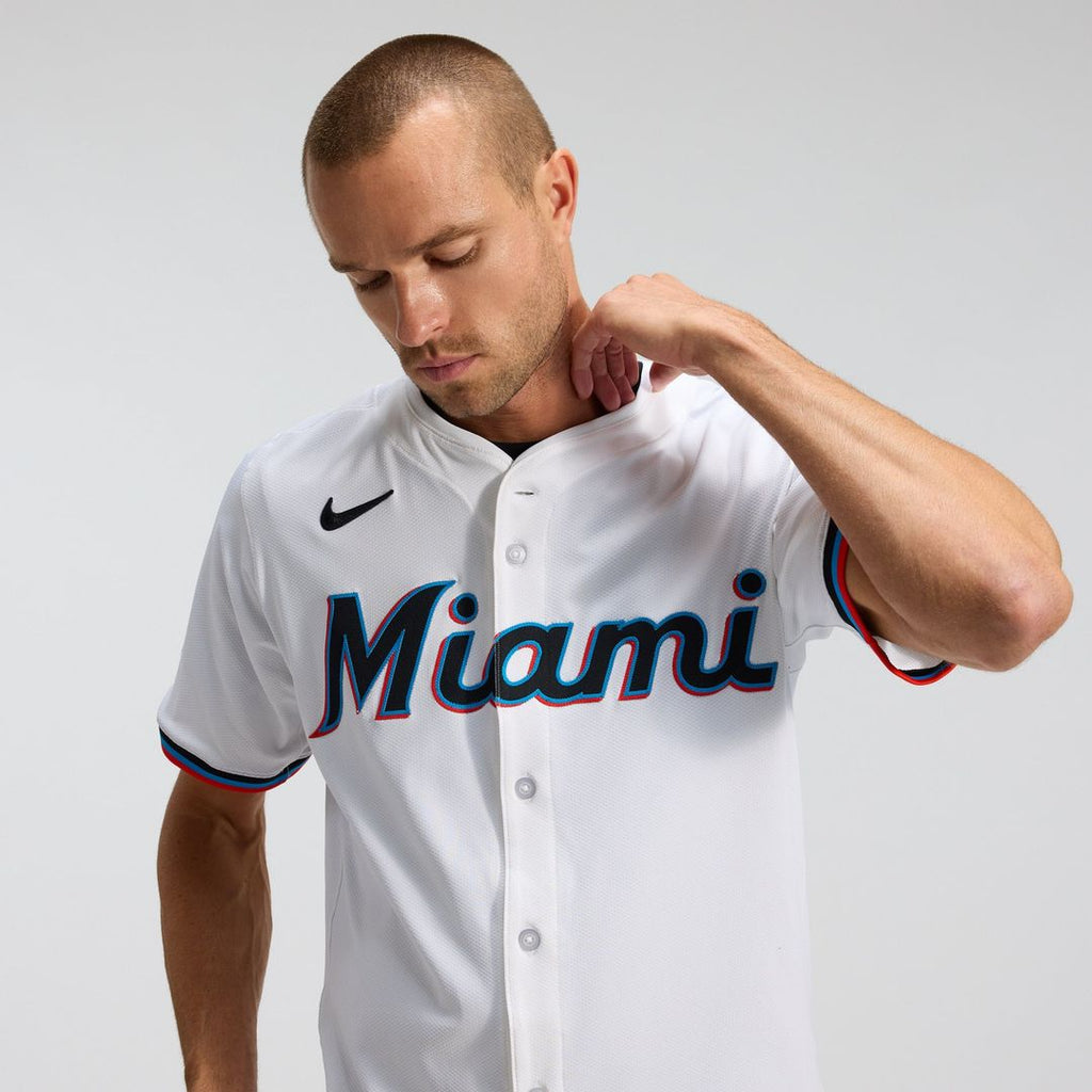 Miami Marlins Nike White Authentic Baseball Jersey