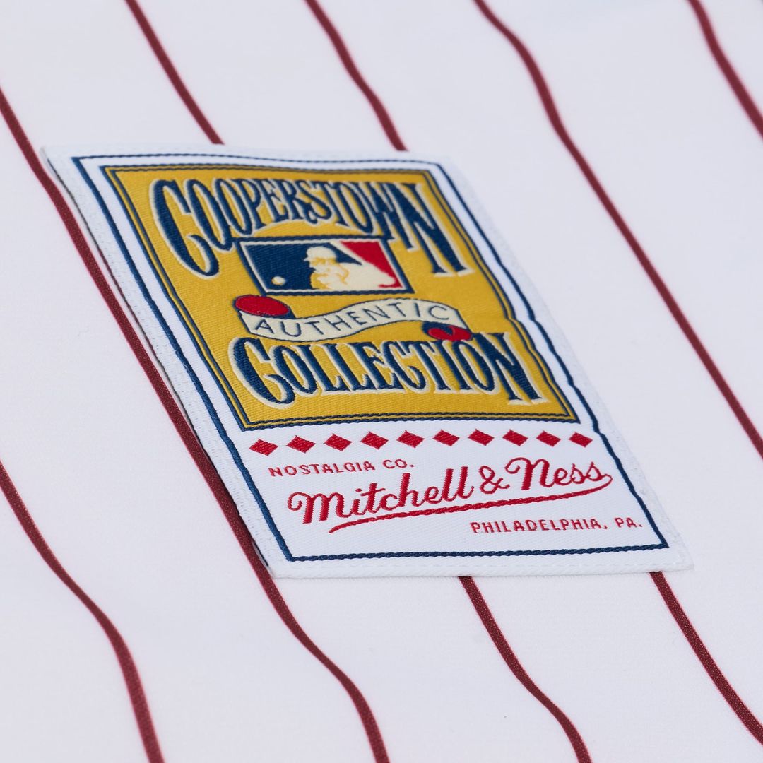 Philadelphia Phillies Mitchell & Ness White Authentic Baseball Jersey