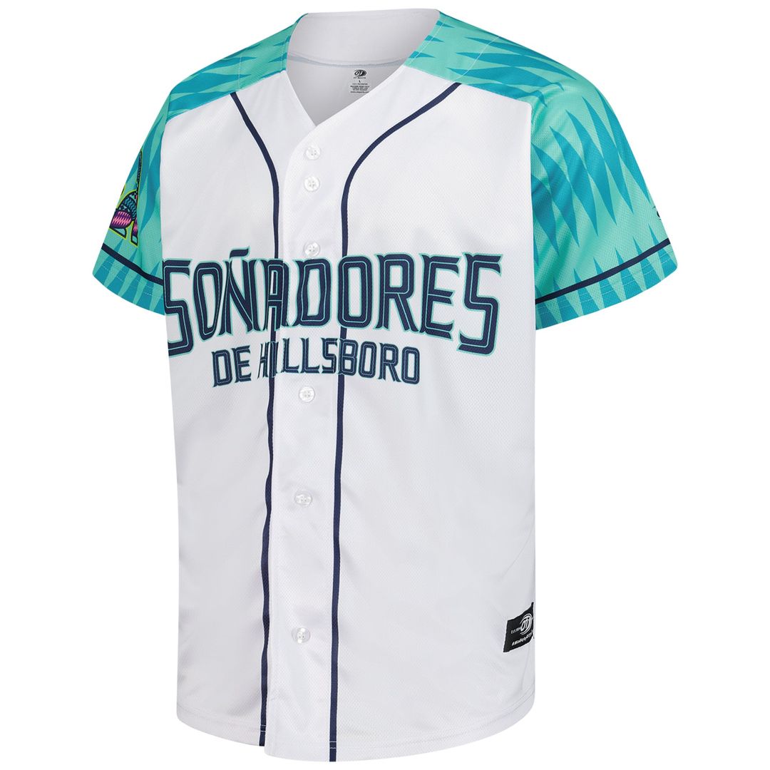 Hillsboro Hops White Replica Baseball Jersey