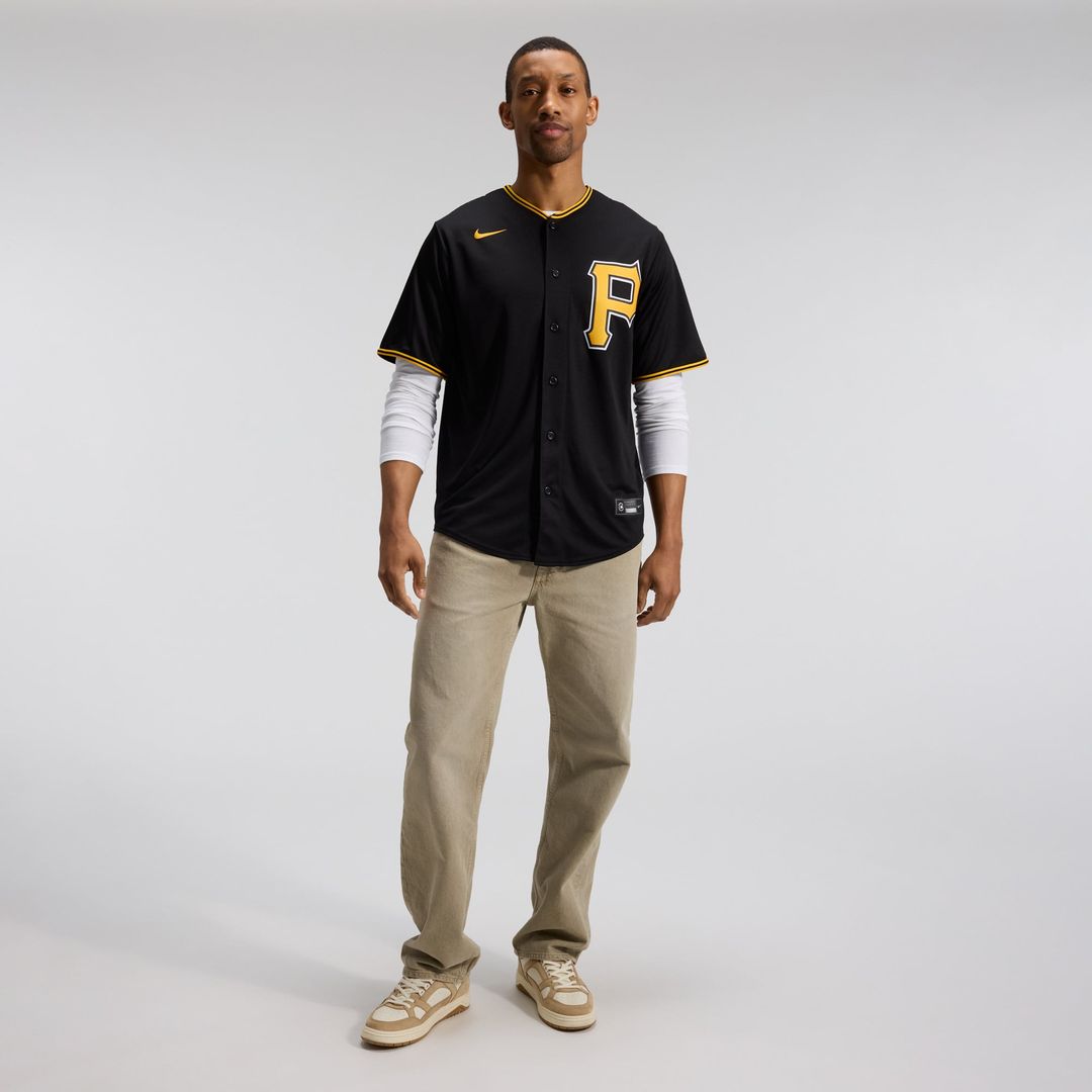 Pittsburgh Pirates Nike Black Replica Baseball Jersey